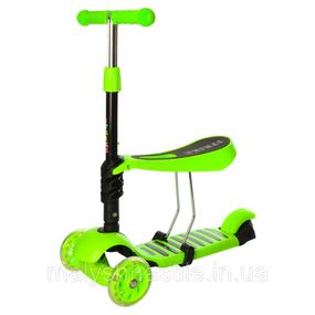 Детский самокат iTrike JR 3-054-G MAXI с корзинкой