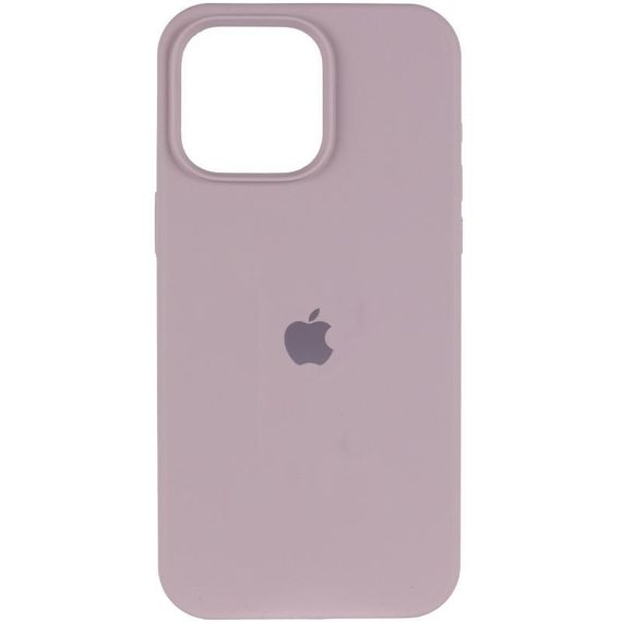 Чохол Silicone Case (AA) Logo with MagSafe для Apple iPhone 14 (6.1") Сірий / Lavender | Зображення 1