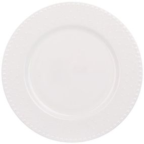 Набір 6 обідніх тарілок Grace Ø21см, біла порцеляна