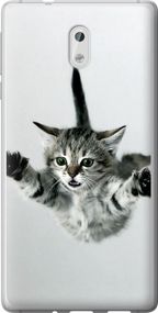 Чехол на Nokia 3 Летящий котёнок "2322u-818-17620"