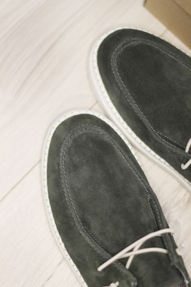 Мужские топсайдеры Kadar зеленого цвета 40 размер | Зображення 1