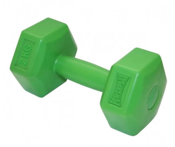 Гантель композитна PowerPlay 4124 Hercules 2 кг Зелена 1 шт (PP_4124_2kg) | Зображення 2