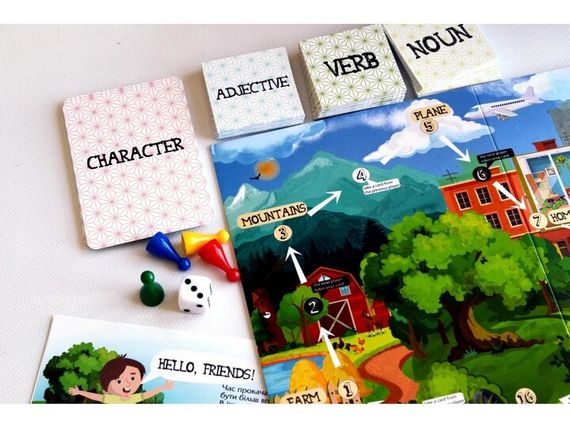 Гра навчальна настільна English storytelling Умняшка 2101 Різнокольоровий shop (4820129202101) | Зображення 1