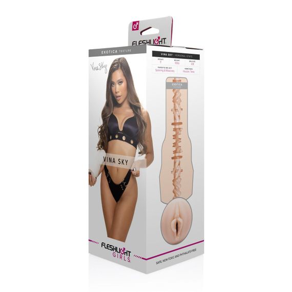 Мастурбатор Fleshlight Girls: Vina Sky - Exotica, со слепка вагины, очень нежный Sex Aura | Зображення 6
