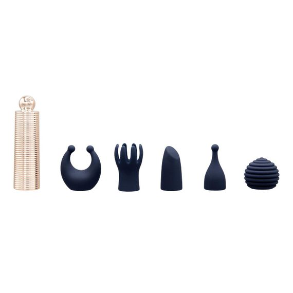 Вібромасажер Pillow Talk Secrets Desires 6-Piece Mini Massager Set — Navy Sex Aura | Зображення 1