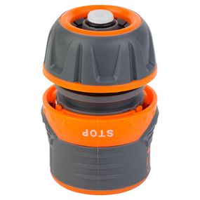 Конектор 1/2" Flora швидкознімний для шланга 1/2" аквастоп з замком (ABS+TPR) (5015434)