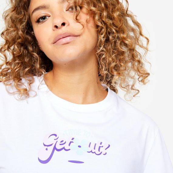 Футболка жіноча 520 для йоги біла - 2XL | Зображення 4