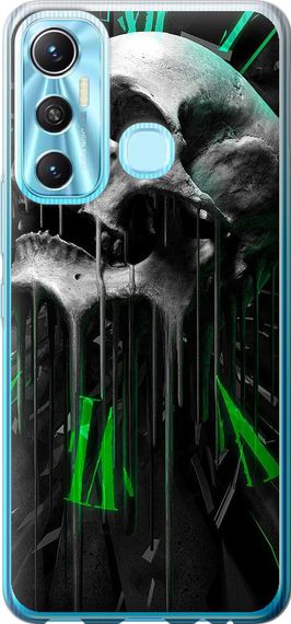 Чехол на Infinix Hot 11 Череп-часы "4100u-2762-17620"