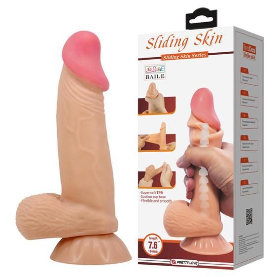 Фаллоимитатор - Pretty Love Sliding Skin 7.6" Flesh sexstyle