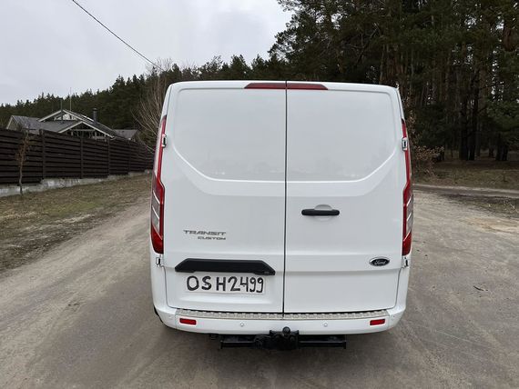 Накладка на задній бампер Carmos (нерж) для Ford Custom 2013-2024 рр | Зображення 3
