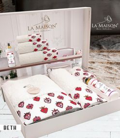 Подарочный набор полотенец La Maison, 3 шт. с ароматом Beth