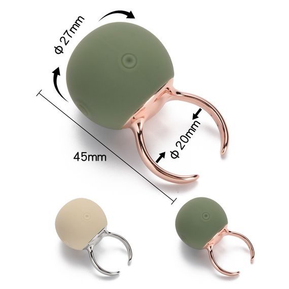 Вибратор-кольцо Sweet Em для клитора, зелёный, 2.7 х 4.5 х 2 см sexstyle | Зображення 8