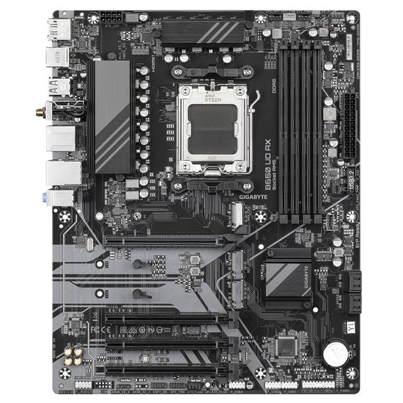 Материнская плата GIGABYTE B650 UD AX sAM5 B650 4xDDR5 M.2 HDMI DP ATX B650_UD_AX