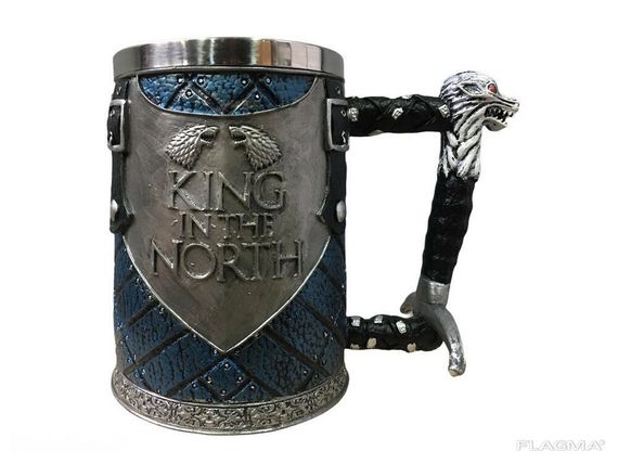 Кружка Чашка Бокал Игра Престолов King in the North Targaryen 3D Король Севера | Зображення 7