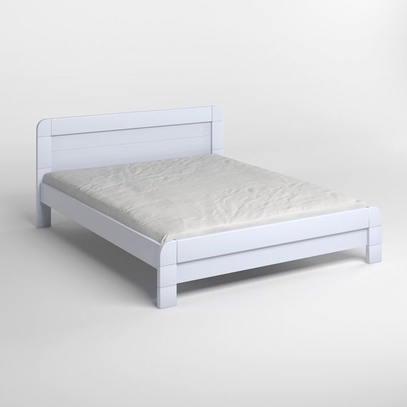 Полуторне дерев&#039;яне ліжко Mebigrand Тоскана Сіро-блакитний (S2010R80B) 120х200 см (MBG-3655) | Зображення 1