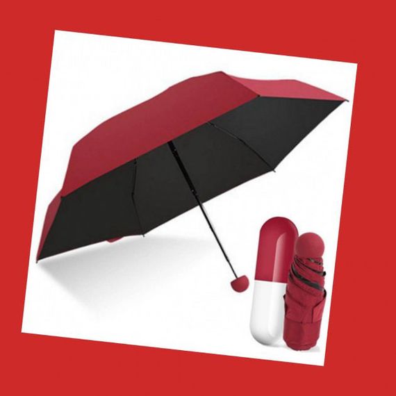 Capsule umbrella / Капсульна парасолька / Кишенькова парасолька / Парасолька легка. VN-769 Колір: червоний | Зображення 5