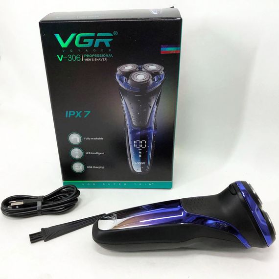 Електробритва VGR V-306 акумуляторна бритва для стрижки волосся, машинка для JU-825 стрижки бороді | Зображення 7