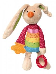 М'яка іграшка sigikid Кролик з брязкальцем 26 см 41419SK (41419SK)