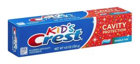 Дитяча гелева зубна паста Crest Kid's Cavity Protection (Вкус Sparkle Fun) 130 г