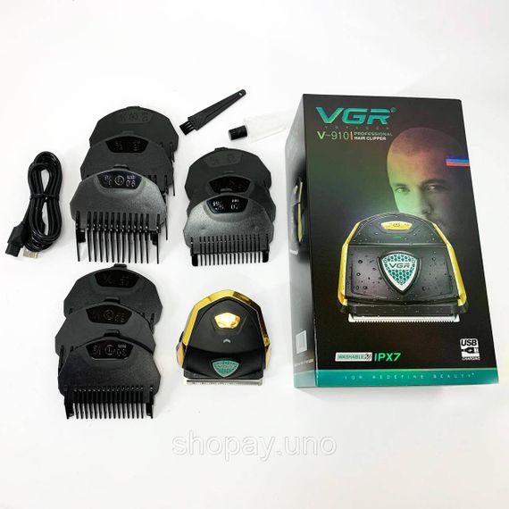 Професійний бездротовий тример VGR V-910, Домашня машинка акумуляторна для стрижки волосся PX-19 | Зображення 5