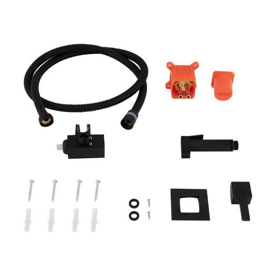 Набор для гигиенического душа Qtap Inspai-Varius прямоугольный QT259710842859NB Black Matt | Зображення 5