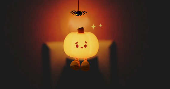 Силіконовий нічний світильник "Гарбузик" Pumpkin | Зображення 8