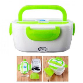 Ланч-бокс з підігрівом Lunch Heater 220 V Pro зелений електричний