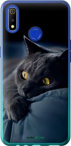 Чохол на Realme 3 Димчастий кіт "825u-1869-2448"