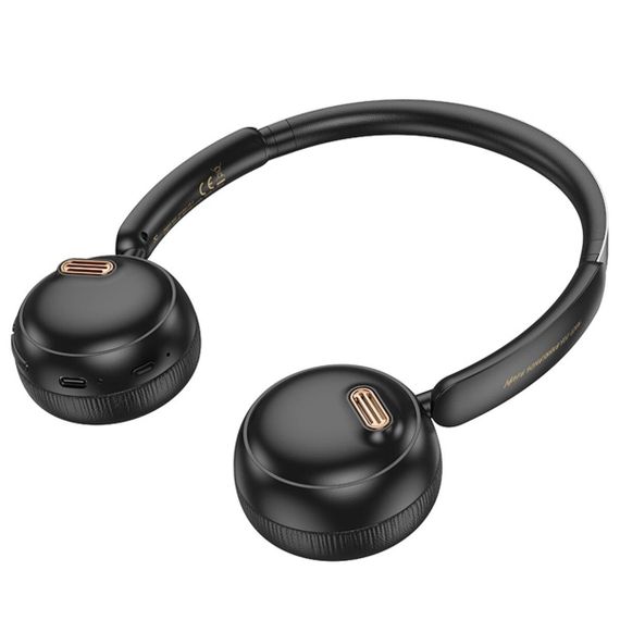Бездротові навушники HOCO W62 Verso retro BT headphones Black | Зображення 3