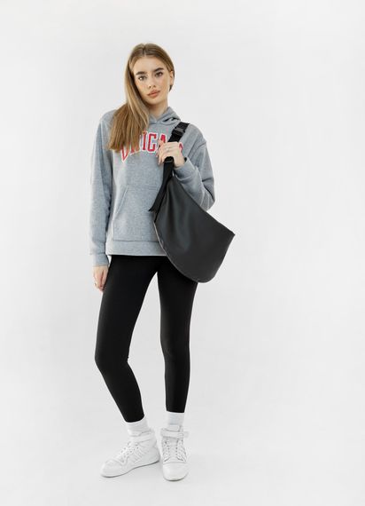 Сумка жіноча Sambag HOBO BAG-GLOVE Чорна 28 х 58 х 4 см (53400001) | Зображення 3