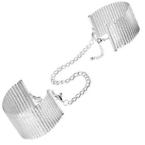 Наручники Bijoux Indiscrets Desir Metallique Handcuffs, металеві, стильні браслети, Silver