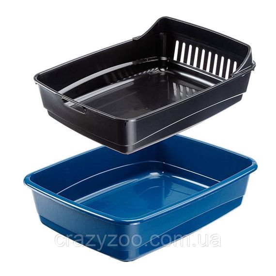 Туалет для котов Ferplast Ariel 10 с системой просеивания синий 46.5х35.5х11.5 см 72041499 | Зображення 1