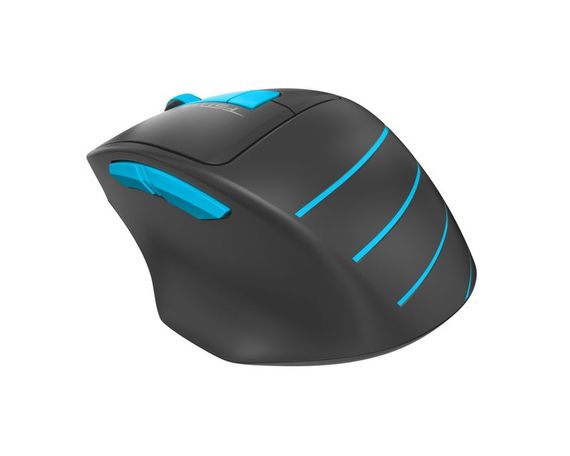 Миша бездротова A4Tech Fstyler FG30S (Blue), безшумна, USB, колір чорний+блакитний | Зображення 5