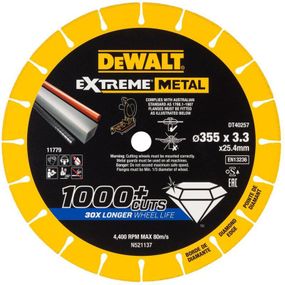 Диск діамантовий по металу 355х3.3х25.4 мм DeWALT DT40257