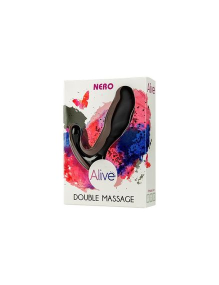 Двойной массажер простаты Alive Nero Double Massage черный Sex Aura | Зображення 2