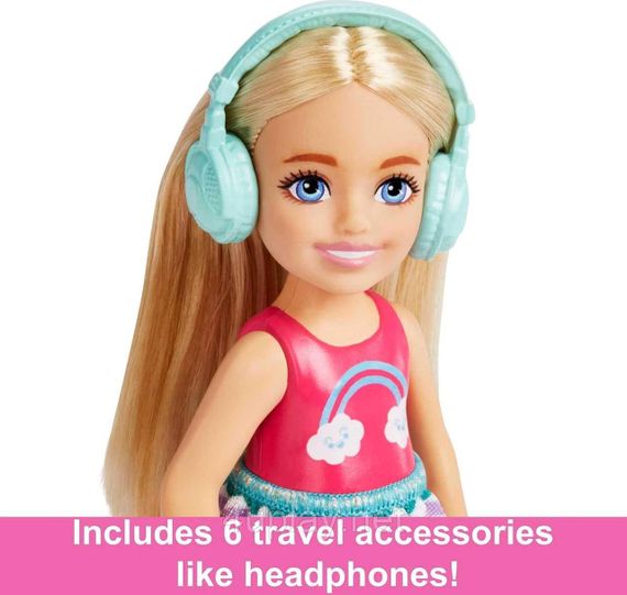 Ігровий набір Лялька Барбі: Челсі та набір для подорожей Barbie Travel Chelsea Doll Оригінал | Зображення 3