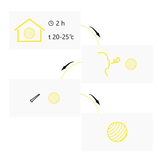 М'яч для пілатесу, йоги, реабілітації Cornix MiniGYMball 22 см XR-0371 Black | Зображення 2