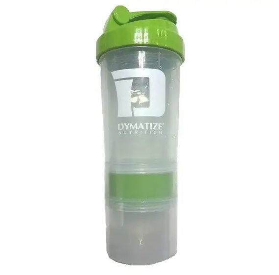 Шейкер Dymatize Smart Shaker 500 ml + 2 Container's Clear/Green