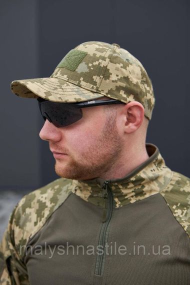 Бейсболка військова з велкро панеллю ріп-стоп, піксель ЗСУ Military | Зображення 2