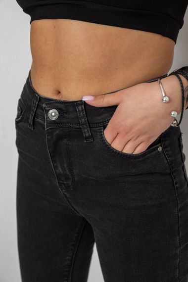 Джинсы женские Skinny, цвет черный, 182R5126 | Зображення 4