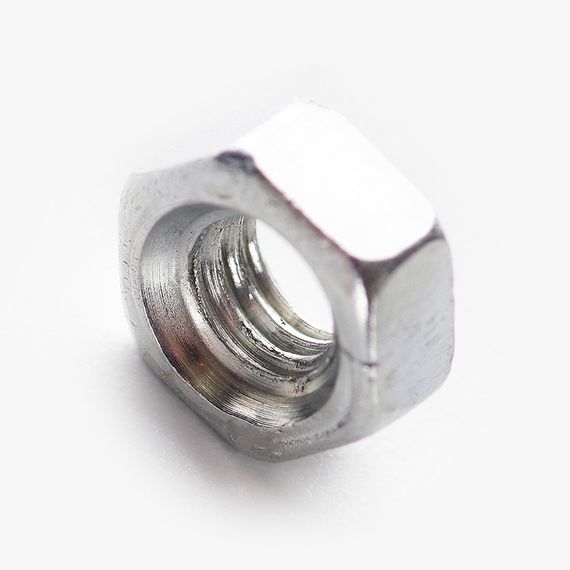 Гайка шестигранная м²0 DIN 934 кл. пр. 6 цинк белый (пач 5шт) APRO | Зображення 2