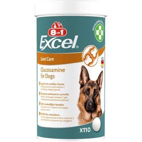 Вітаміни 8in1 Excel Glucosamine для цуценят і дорослих собак, для суглобів, 110 шт.
