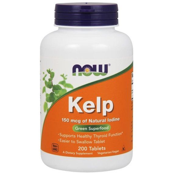 Ламінарія NOW Foods Kelp 150 mcg 200 Tabs