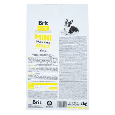 Сухой корм для собак Brit Care GF Mini Adult Lamb 2 кг (8595602520107) | Зображення 1