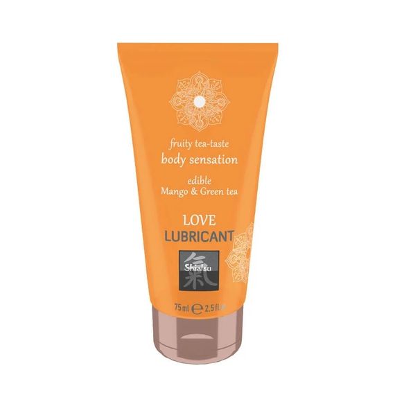 Оральний лубрикант Shiatsu Love Lubricant Body Sensation Edible Mango and Green Tea - манго і зелени