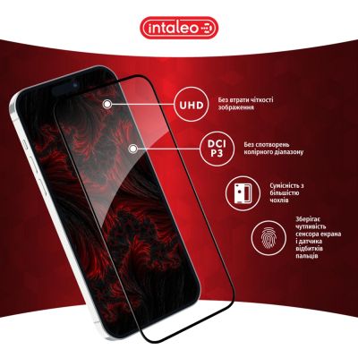 Стекло защитное Intaleo Full Glue Apple iPhone 15 (1283126575242) | Зображення 3