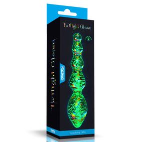 Стеклянный фаллоимитатор DILDO GLOW-IN-THE-DARK TWILIGHT GLEAM GLASS sexstyle