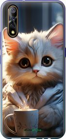 Чохол на Vivo V17 Neo Білий кіт "5646t-1764-2448"