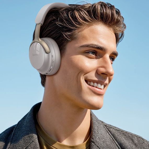 Накладные беспроводные наушники Hoco W53 Plus Tone ANC Gray | Зображення 4