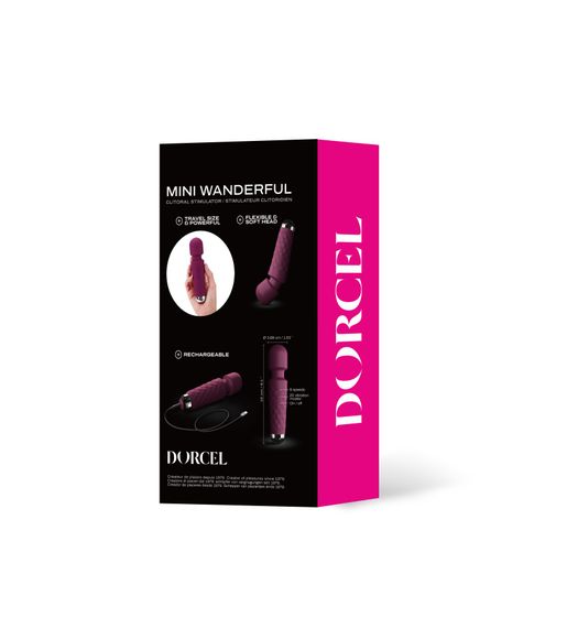 Минивибромассажер Dorcel Wand Mini Wanderful Plum | Зображення 5